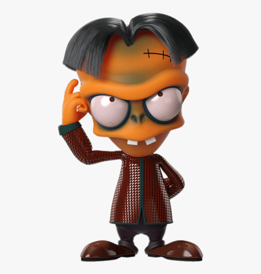 Zomjack Scratching His Head - Zombie Dumb, Transparent Clipart