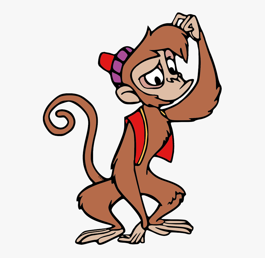 Monkey Scratching Head Cartoon, Transparent Clipart