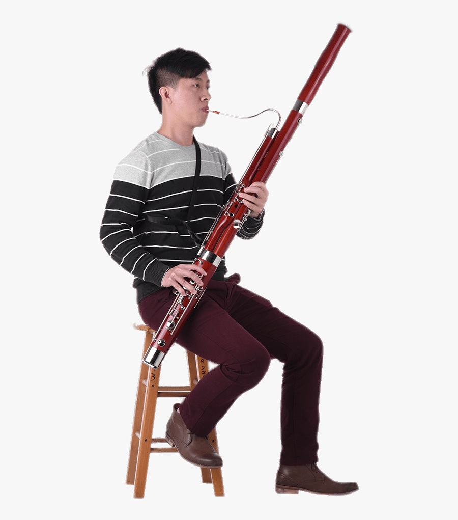 Musician Playing The Transparent - Ammoon Bassoon, Transparent Clipart
