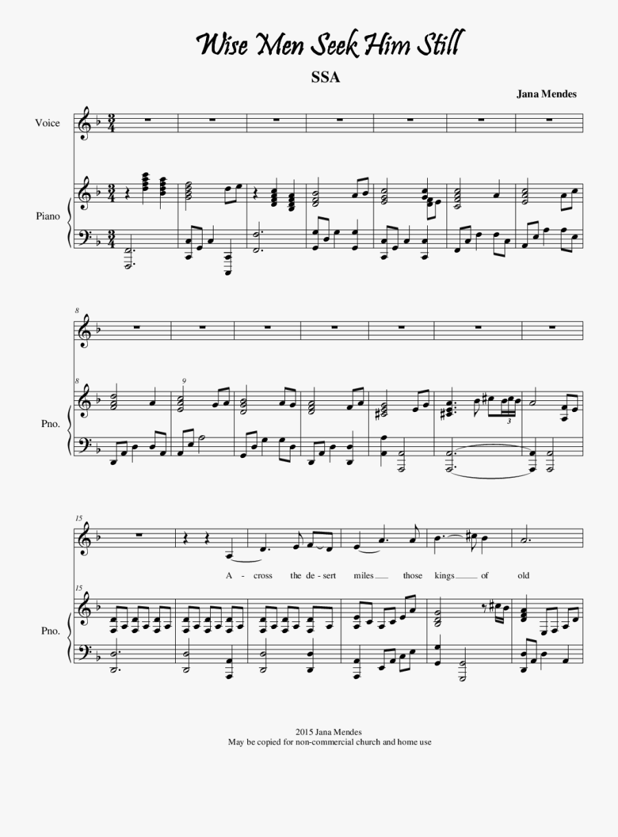 Sheet Music Picture - Just Another Day Piano Sheet Music, Transparent Clipart