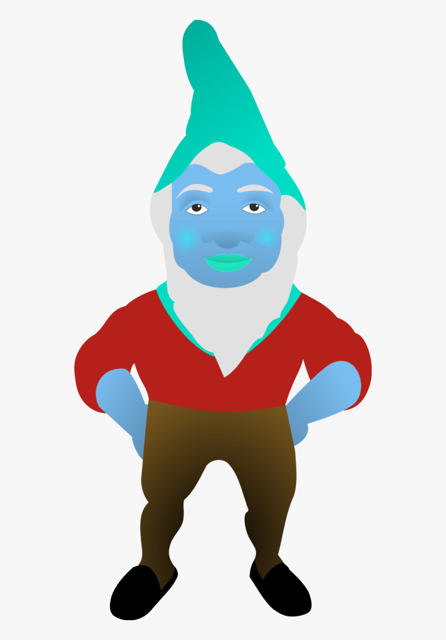 Santa Clause Standing With Hands In Waste - Garden Gnome Clipart, Transparent Clipart