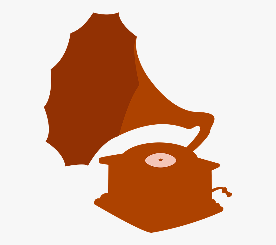 Phonograph Horn Record Player Record Music - Gramofon Png, Transparent Clipart