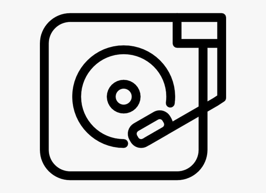 Clip Art Record Player Vector - Vinilo Png Icon, Transparent Clipart