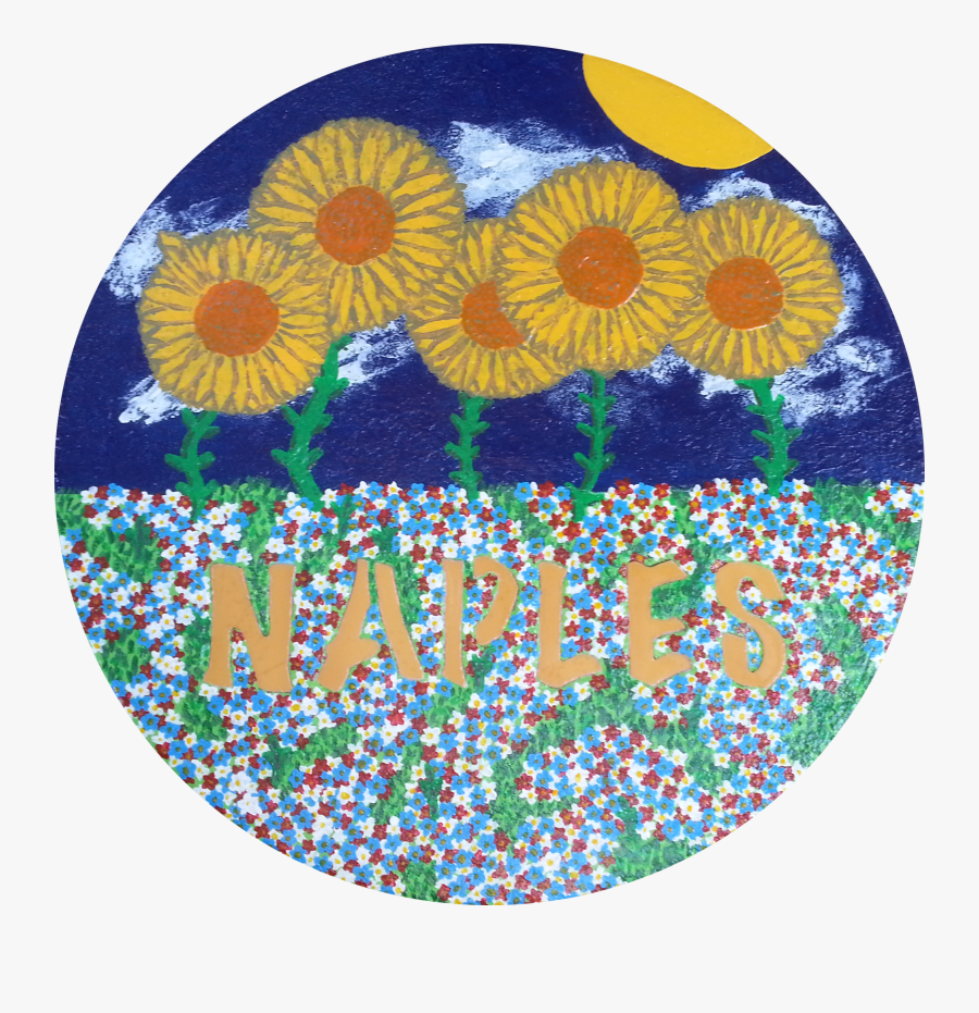 Clip Art Painted Garden Stones - Circle, Transparent Clipart