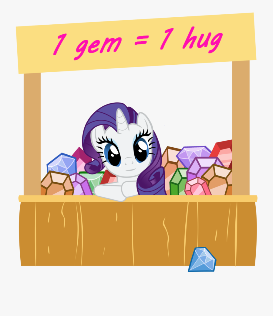 Clip Art Concession Stand Cartoon - Rarity Pony, Transparent Clipart