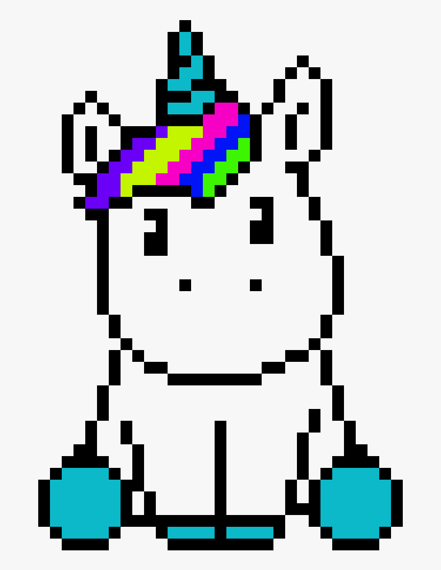 Sandbox Drawing Png - Pixel Art Unicorn, Transparent Clipart