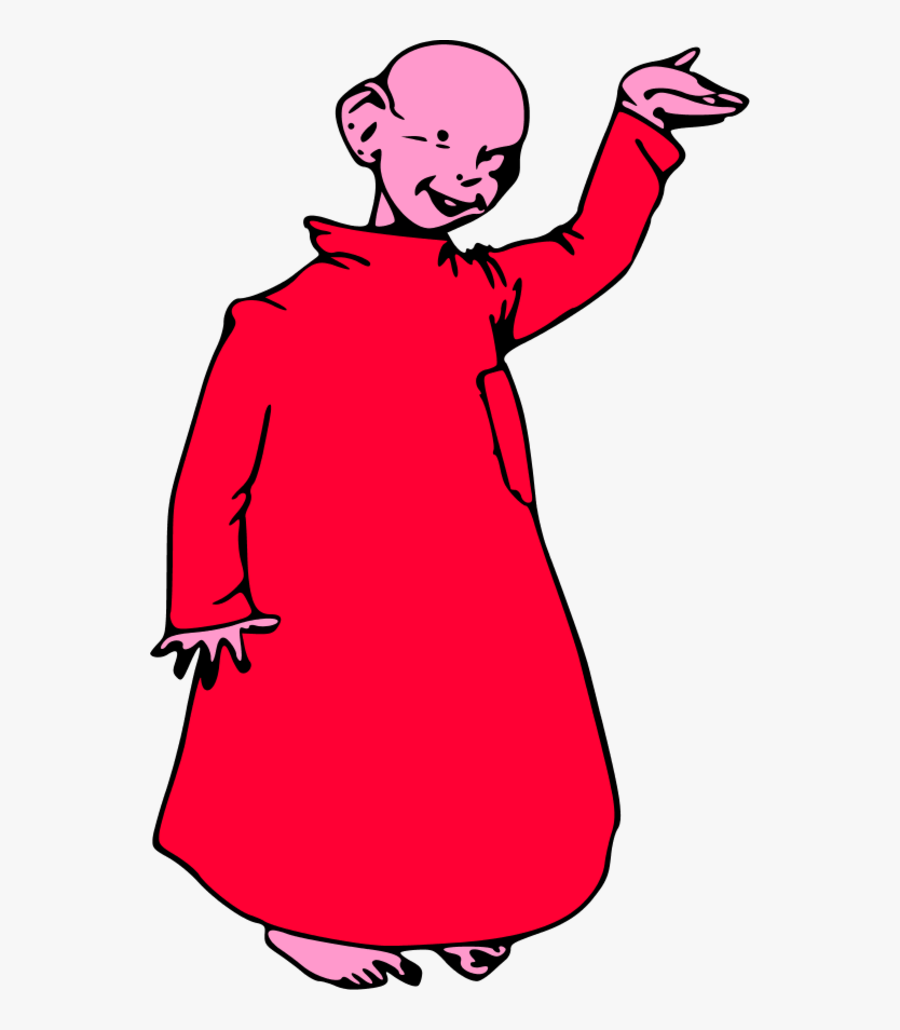 Bald Kid Wearing A Turbine And Waving - Yellow Kid, Transparent Clipart