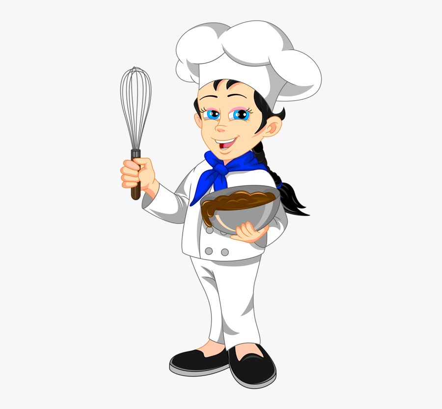 Png Pinterest Clip - Chef Cartoon Girl, Transparent Clipart