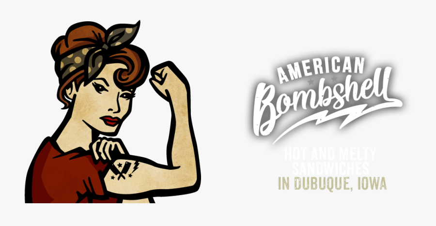 Welcome American Bombshell Restaurant - American Bombshell Logo, Transparent Clipart