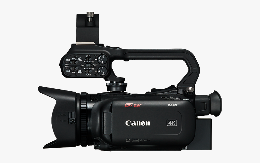 4k Video Camera Png - Canon Xa40, Transparent Clipart