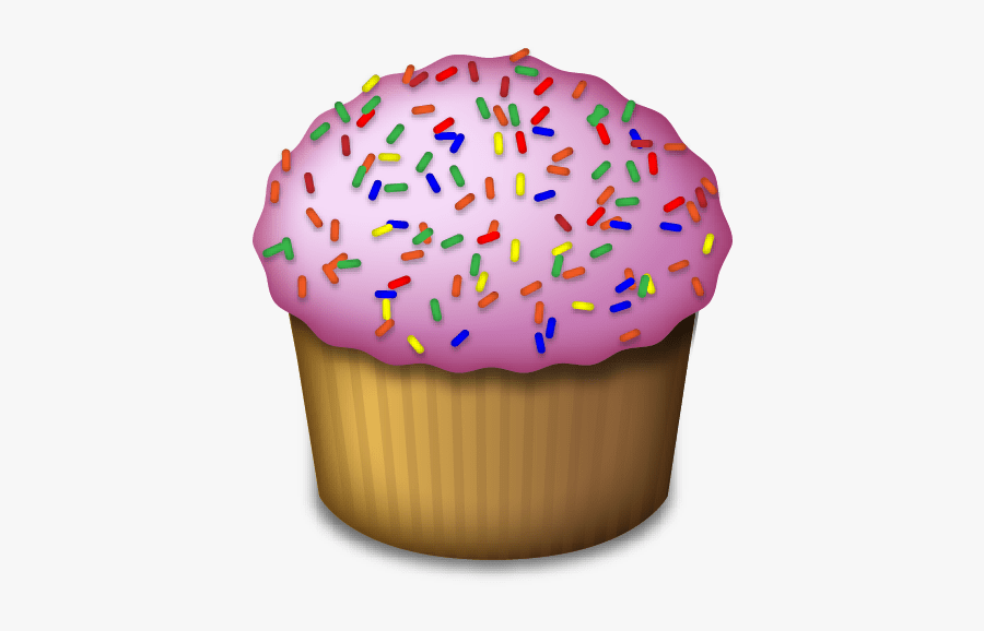 Clip Art Cupcake Transparent Png Stickpng - Food Emoji No Background, Transparent Clipart
