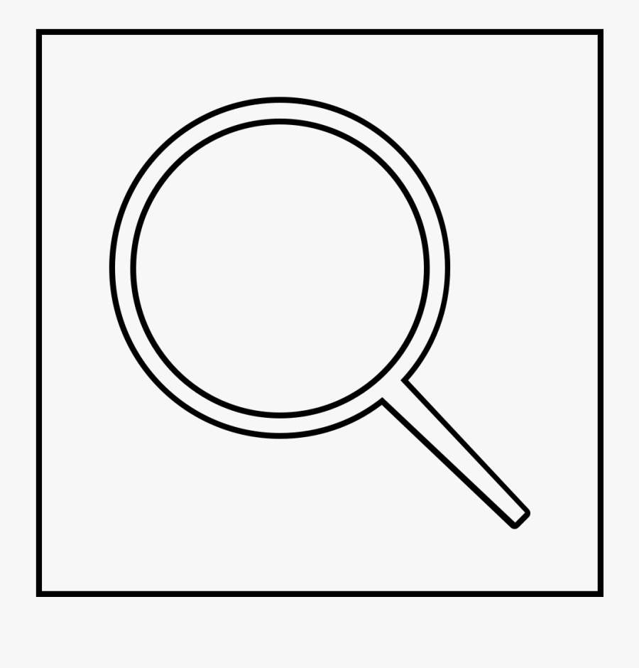 Search Button Coloring Page - Club, Transparent Clipart
