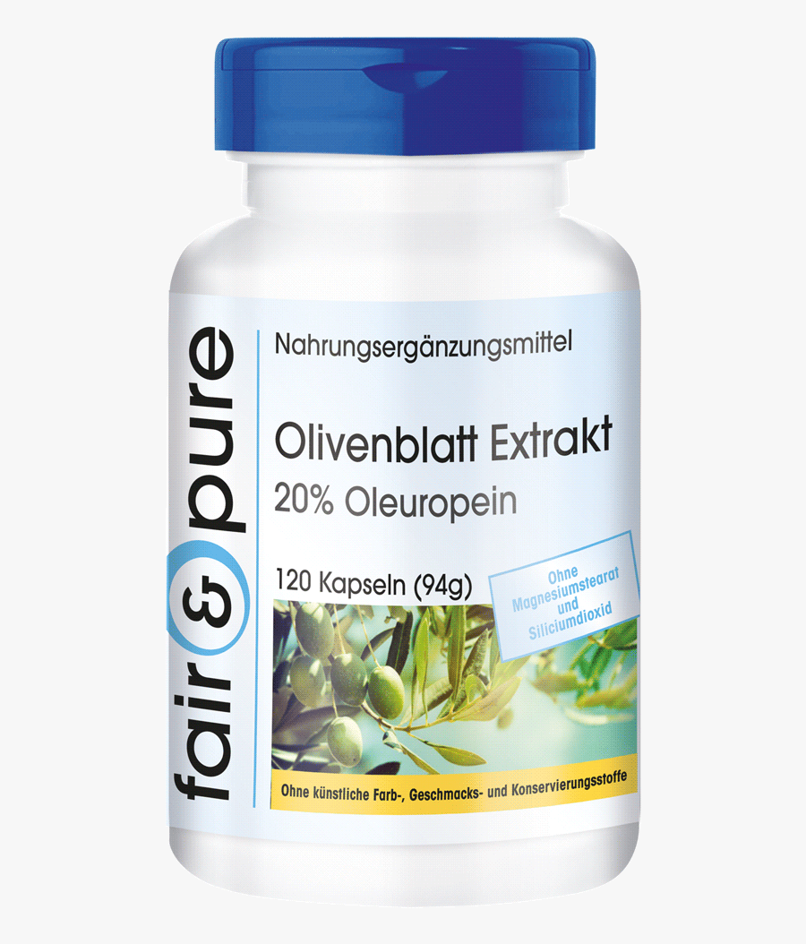 Olive Leaf Extract 500mg 20% Oleuropein - Natural Foods, Transparent Clipart