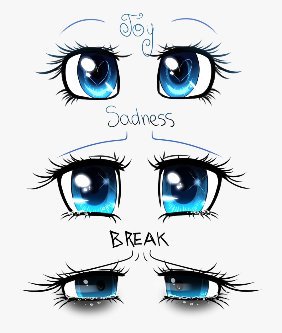 Eyelash Clipart Watercolor - Blue Eye Sharpie Drawing, Transparent Clipart