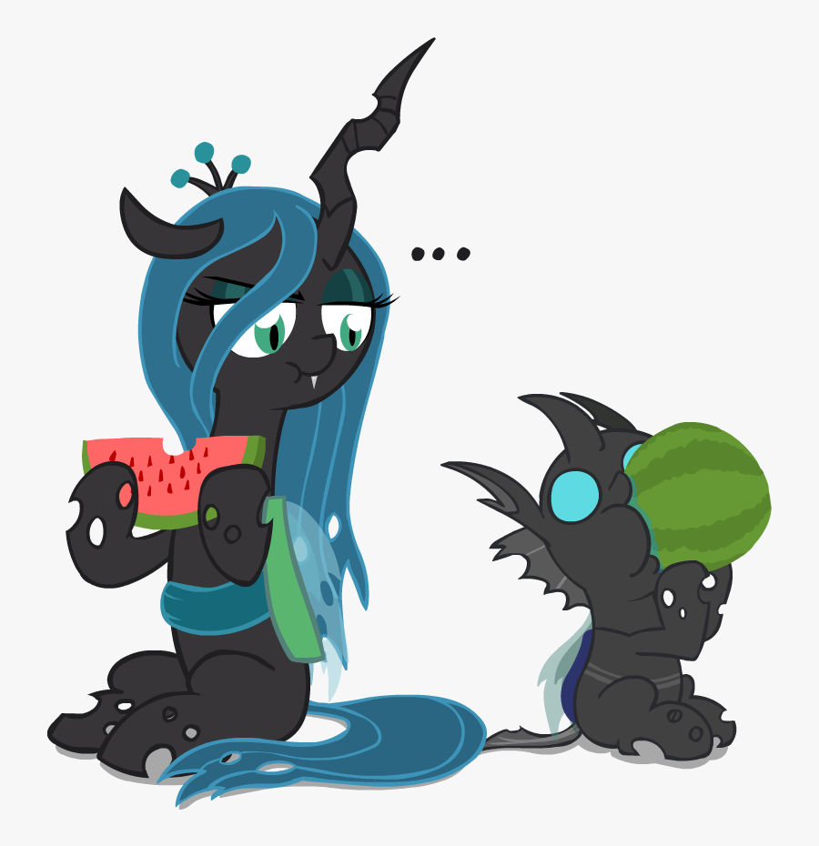 Transparent Watermelon Cartoon Png - Reformed Queen Chrysalis, Transparent Clipart