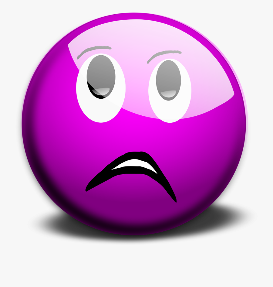 Purple Circle With Face, Transparent Clipart