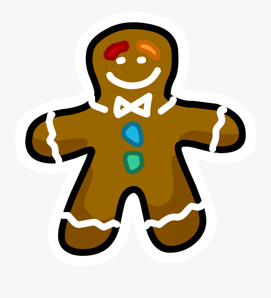 Club Penguin Gingerbread Man, Transparent Clipart