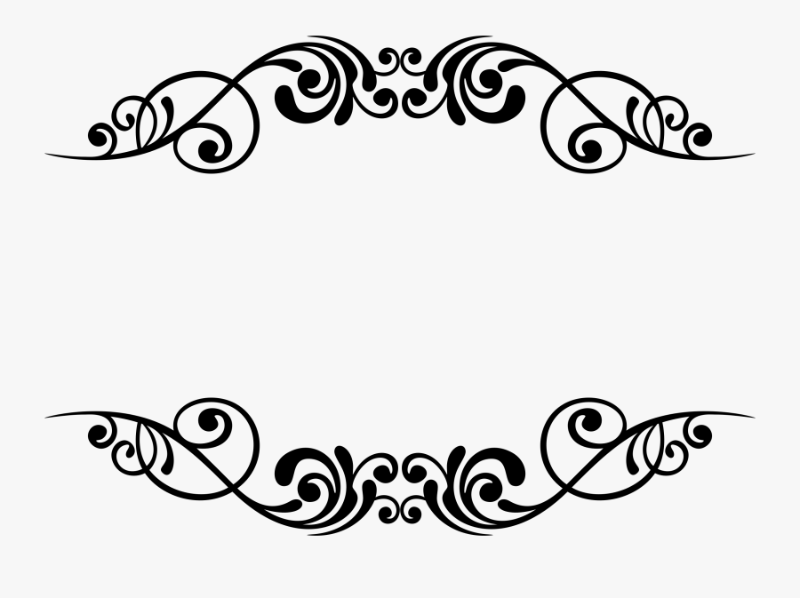Decorative Borders Stencil Designs Decorative Arts - Clip Art Decorative Borders, Transparent Clipart
