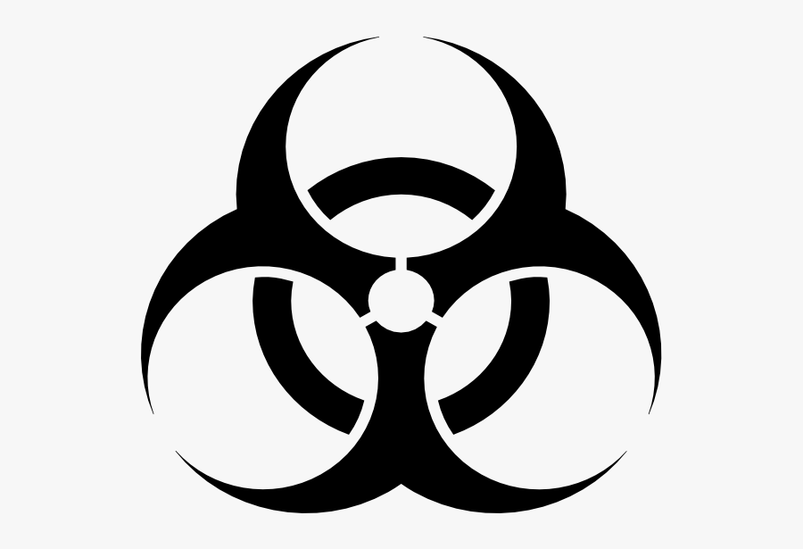 Biohazard Symbol, Transparent Clipart
