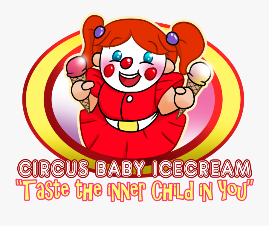 Circus Baby Ice Cream - Cartoon, Transparent Clipart