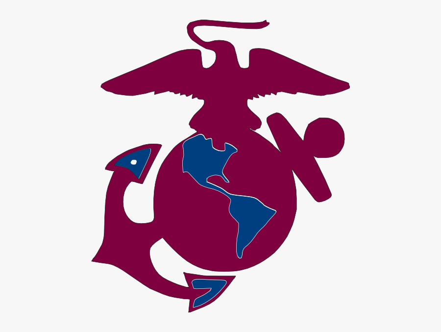 Bb Ega 2 Clip Art - Usmc Eagle Globe And Anchor Black, Transparent Clipart