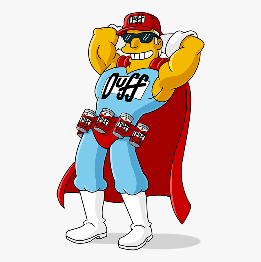 Duffman Simpsons World Fxx - Duffman Simpsons, Transparent Clipart
