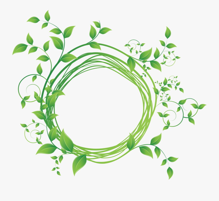 Transparent Leaf Wreath Png - Leaf Background Png Frame, Transparent Clipart
