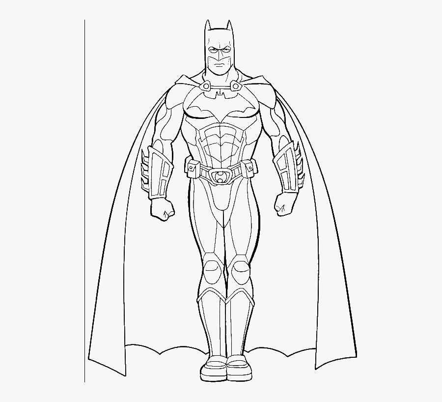 Pictures Of Batman Coloring For Kids - Batman Colouring Pages, Transparent Clipart