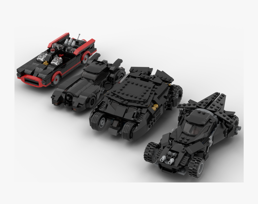 50 Years Of Batmobiles - All Batmobiles, Transparent Clipart