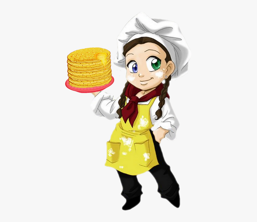 Transparent Crepes Clipart - Bonequinha Chef De Cozinha, Transparent Clipart