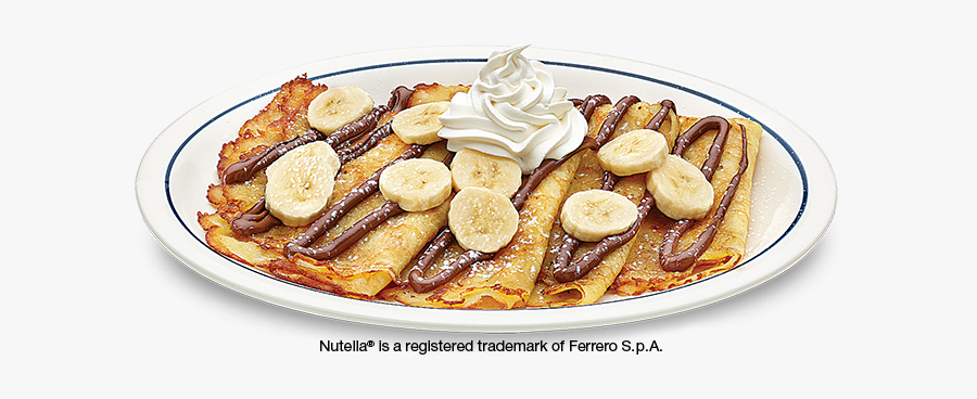 Ihop Elizabeth Nj Crepes - Ihop Nutella Crepes, Transparent Clipart