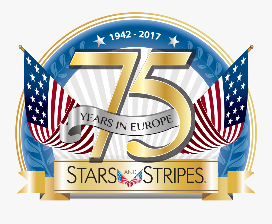 75 Years In Europe - Stars And Stripes, Transparent Clipart