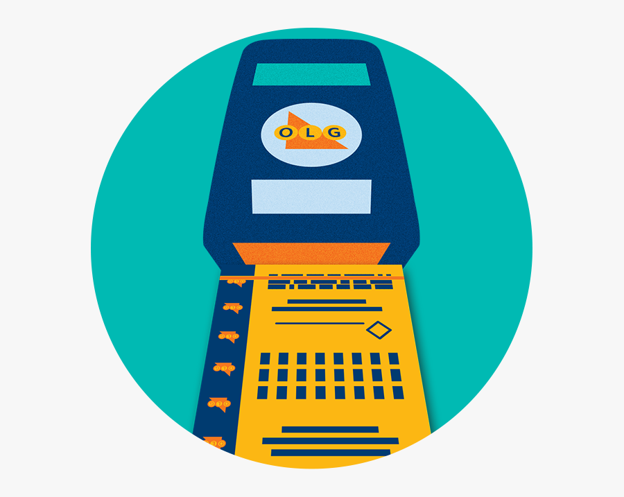 An Olg Lottery Scanner Scanning A Ticket - Lottery Ticket Clipart, Transparent Clipart