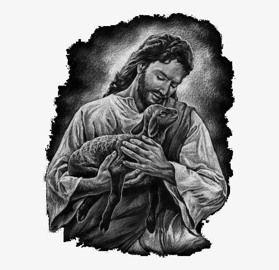 Jesus Holding Lamb Clip Art