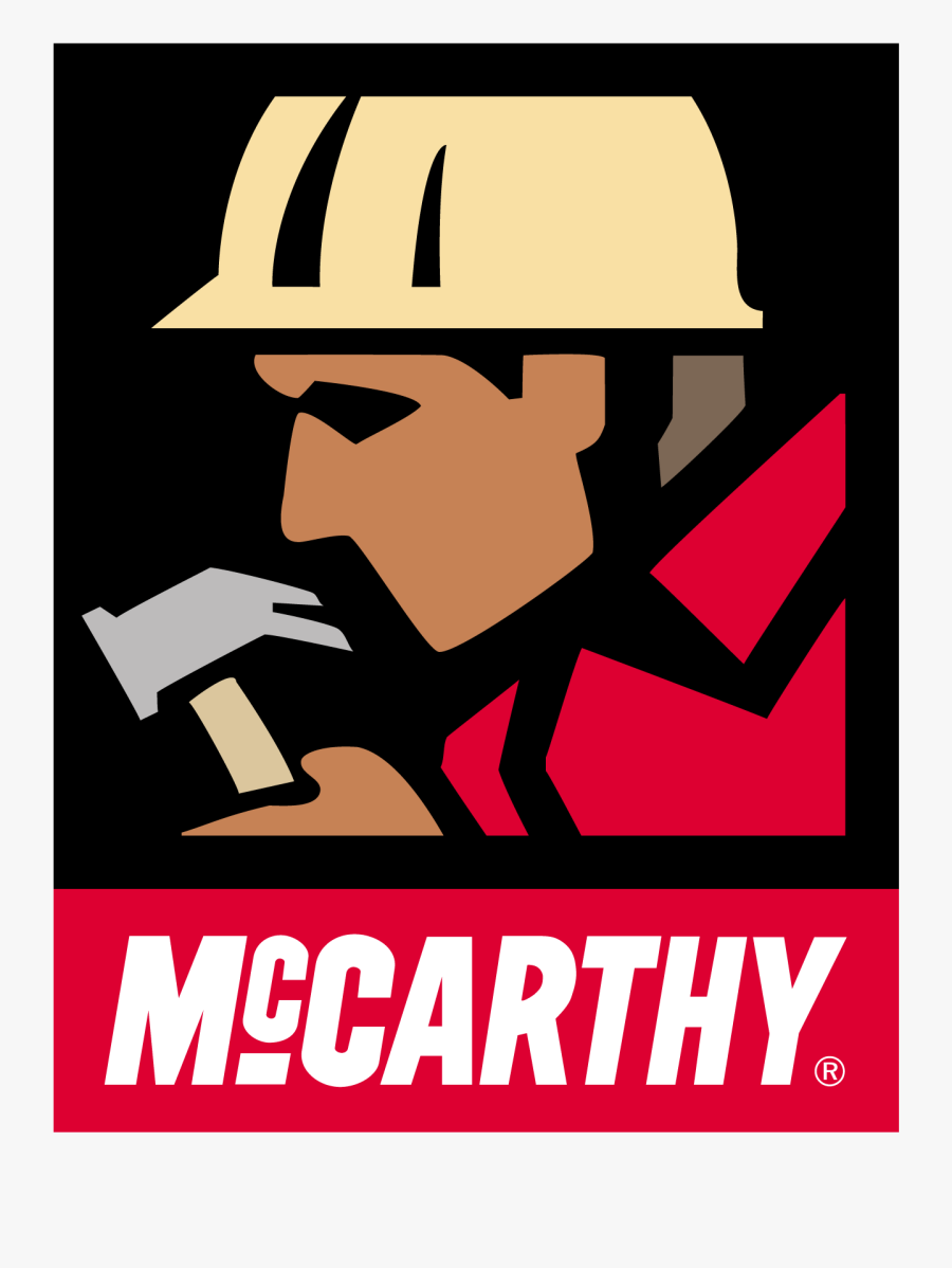 Contractor Clipart Construction Zone - Mccarthy Building Companies Inc Logo, Transparent Clipart