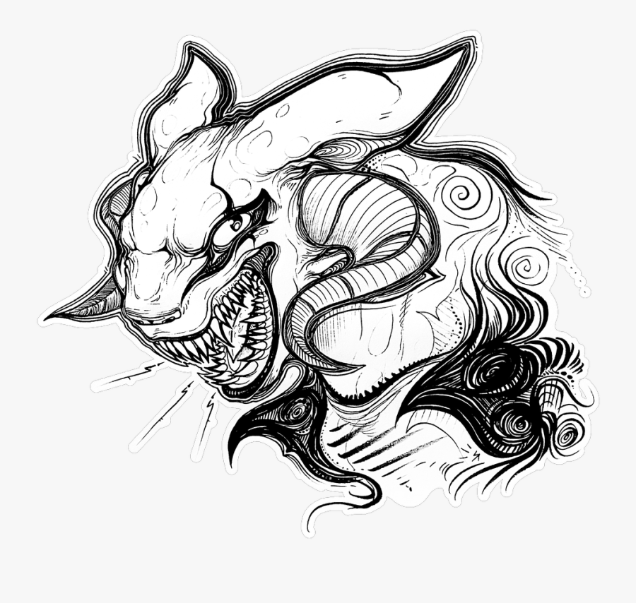 Construction Zone Lineart - Illustration, Transparent Clipart