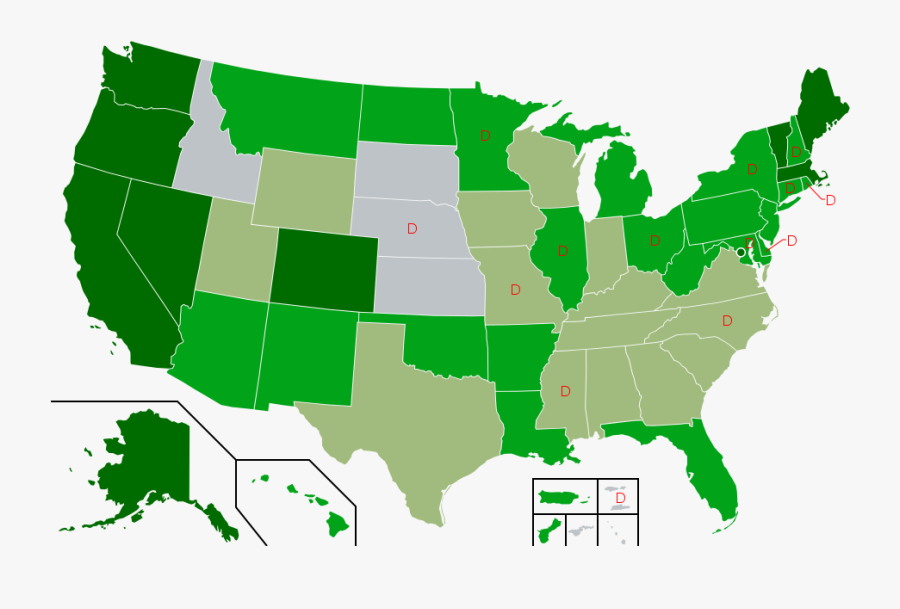 Clip Art Senator Elizabeth Warren On - States Where Gay Marriage Is Legal 2018, Transparent Clipart