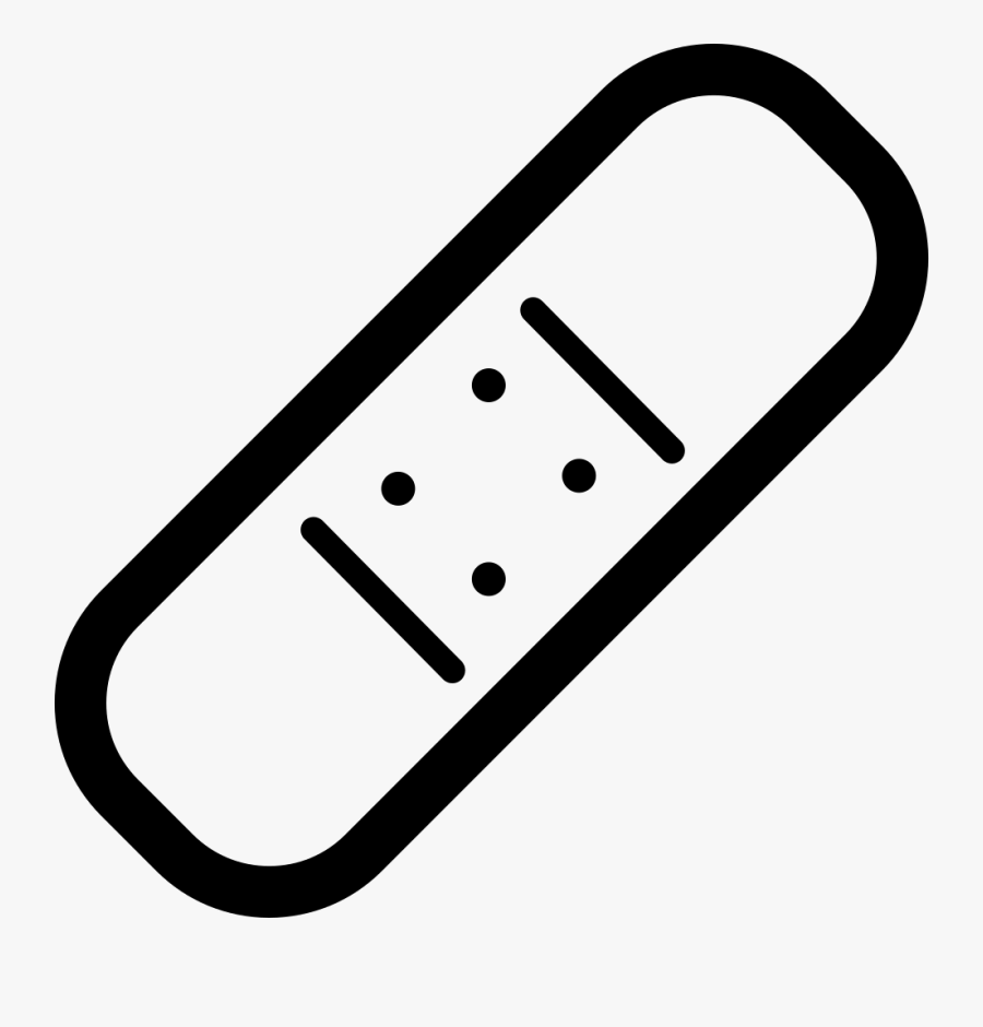 Band Aid Outline Png, Transparent Clipart