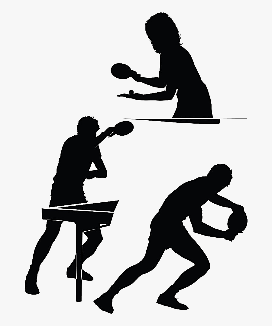 Clipart Table Silhouette - Silhouette Ping Pong Png, Transparent Clipart