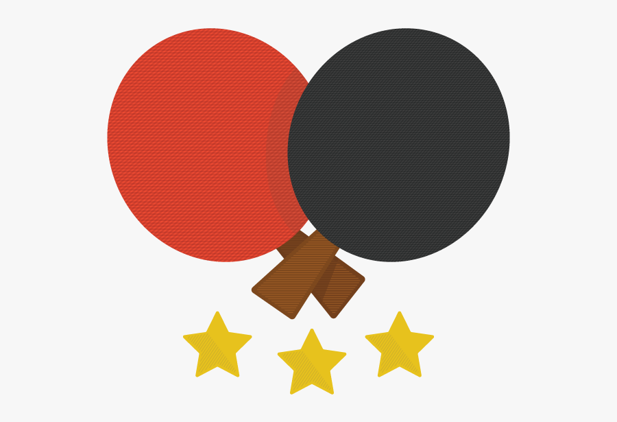 Wip Logo Branding Ping Pong Table Tennis Paddles Stars - Objetos Con El Numero 3, Transparent Clipart