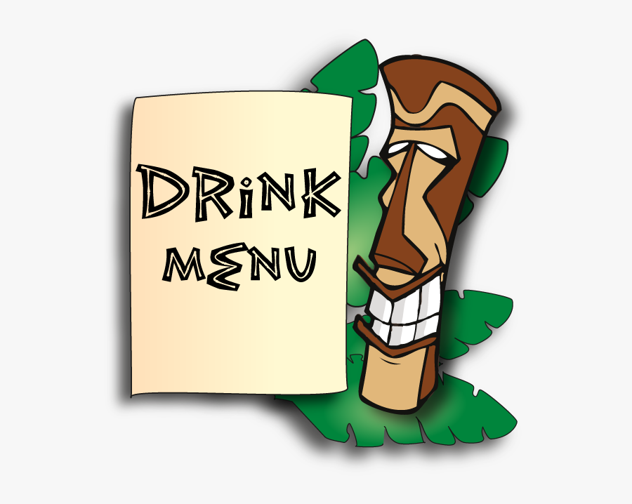 Clip Art Drink Menu Tiki Head - Tiki Bar Images Clipart, Transparent Clipart