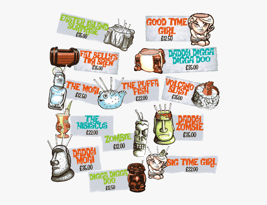 Cocktail Clipart Tiki Drink - Tiki Cocktails Names, Transparent Clipart