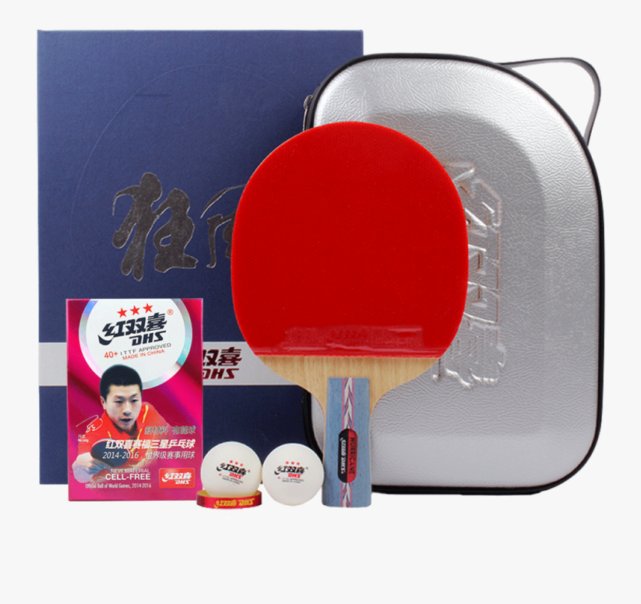 Dhs Double Happiness Hurricane No - Table Tennis Racket, Transparent Clipart