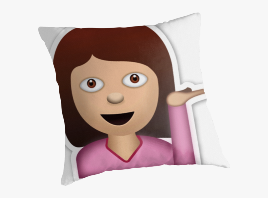 Sassy Girl Emoji, Transparent Clipart