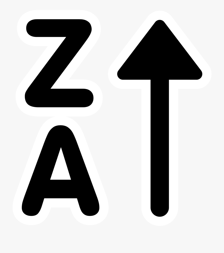 This Free Icons Png Design Of Mono Sort Za - Sign, Transparent Clipart