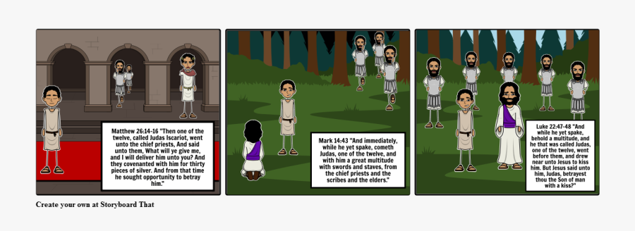 Clip Art Betrayal Storyboard By Miranda - Romeo Hiding From Benvolio, Transparent Clipart