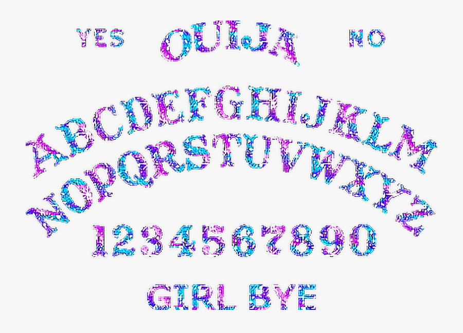 #ouija #ouijaboard #galaxy #glitter #magic - Ouija Board, Transparent Clipart