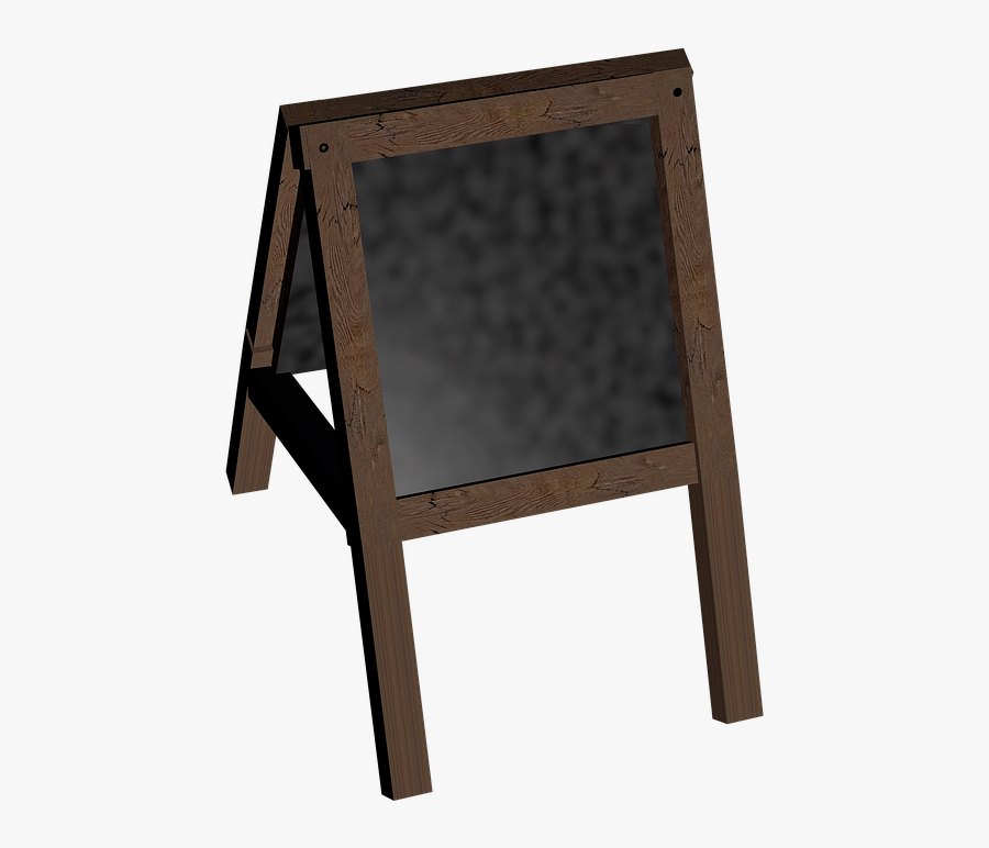 Board, Stand, Blackboard, Customer Stopper, Wood Stand - End Table, Transparent Clipart