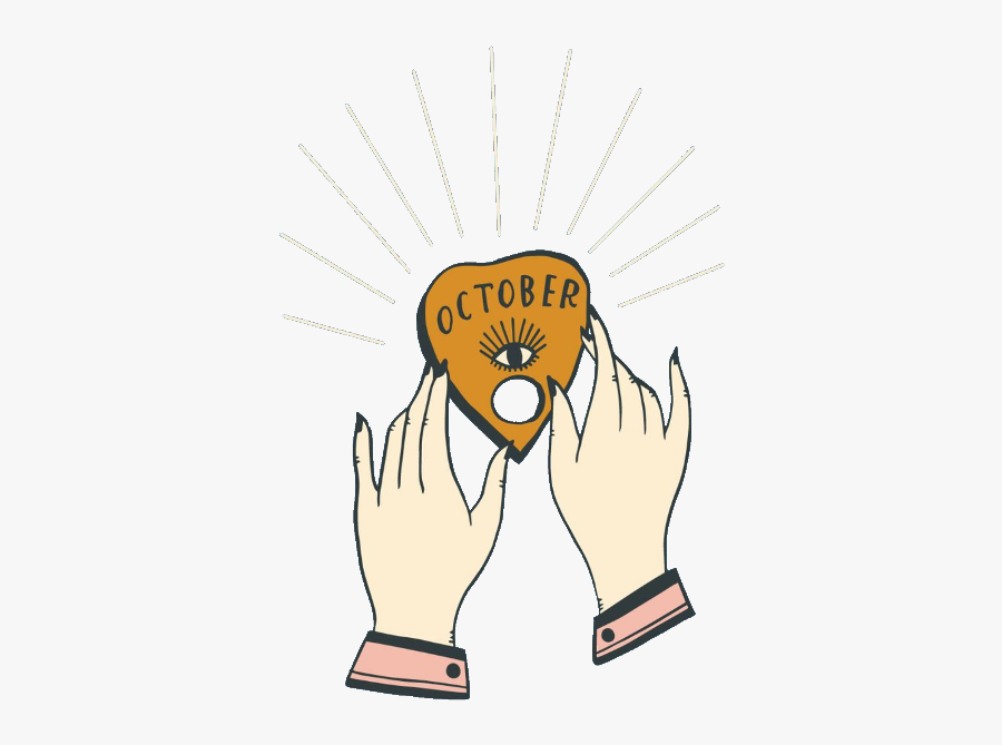 Oujiaboard Ouija October Libra Hands Freetoedit - Cartoon, Transparent Clipart