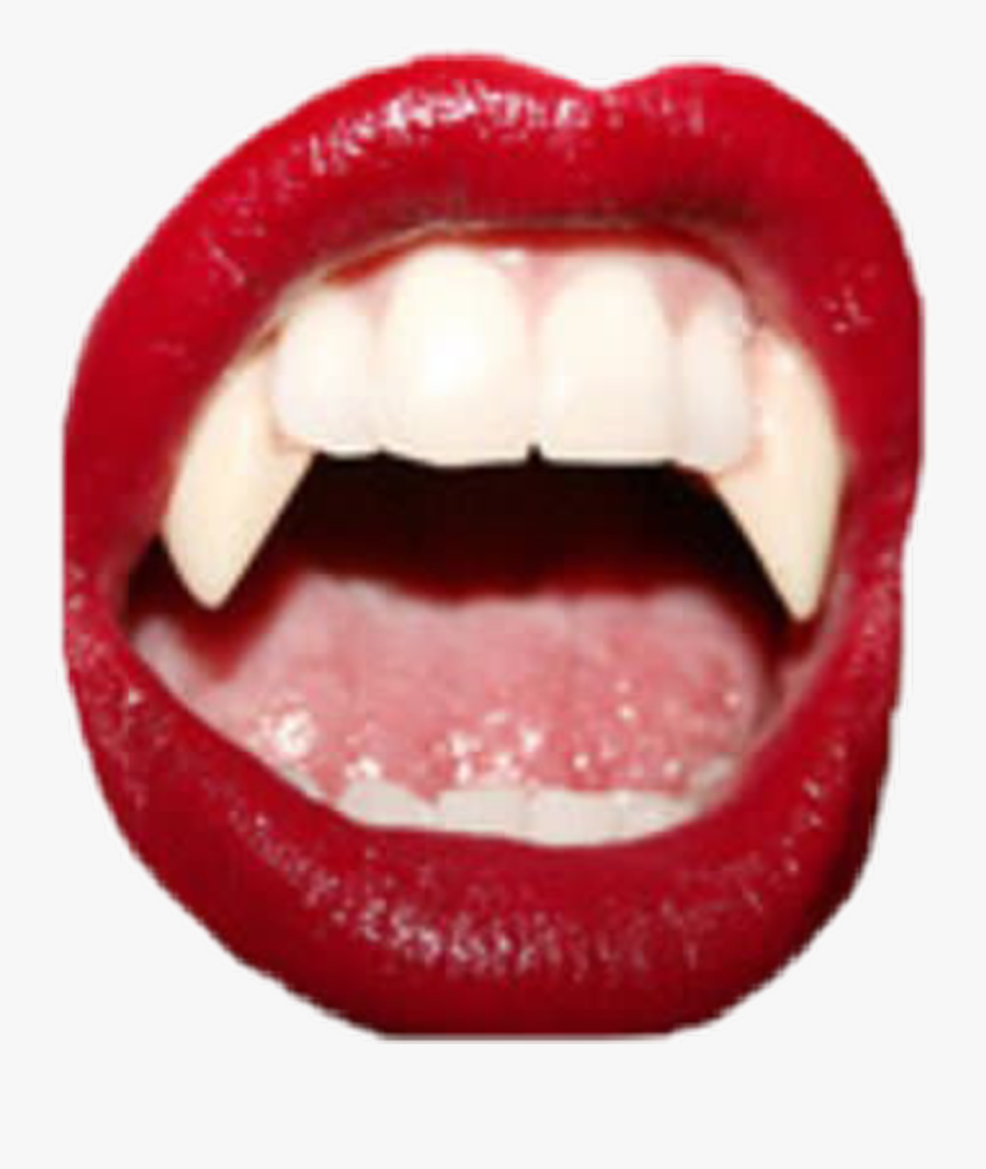 Transparent No Biting Clipart - Vampire Lipstick, Transparent Clipart